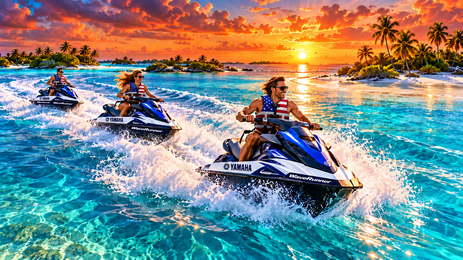 Guided Yamaha jet ski tour in Florida waters